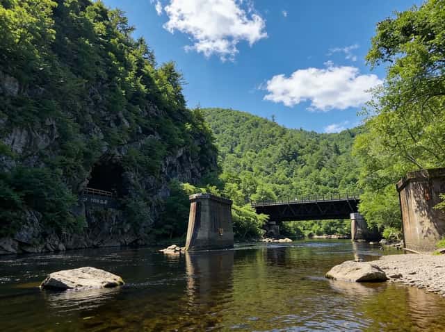 Lehigh Gorge: 26 Miles of Gravel, One Train Ride Up: A high-resolution hero image showcasing the natural beauty of the park.