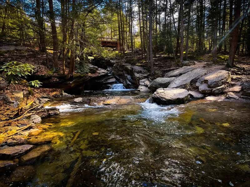 Seven Tubs Wilkes-Barre PA, Glacial Potholes Waterfall Hiking Guide