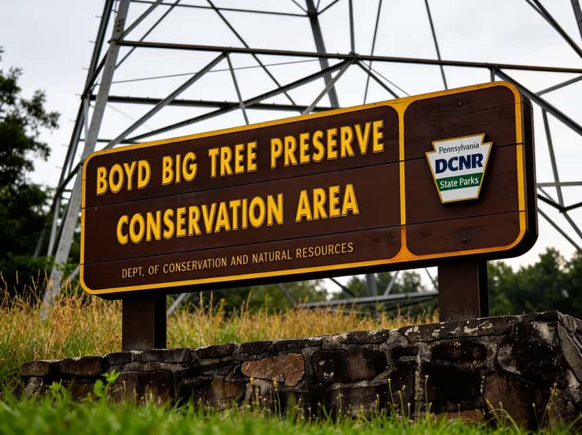 A fallen ancient hemlock at Boyd Big Tree Preserve completing the forest lifecycle