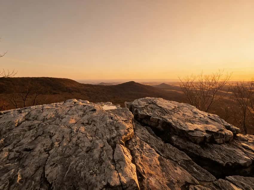 Pulpit Rock overlook above the Hamburg Reservoir